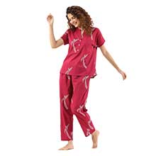 60% Off Graphic Printed Pure Cotton Night suit